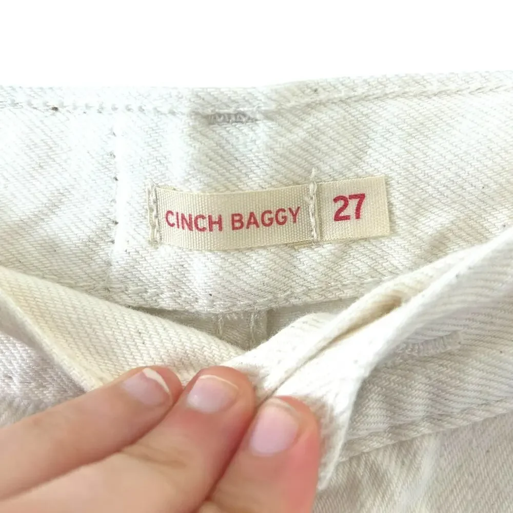 Levi's Cinch Baggy Jeans Women's Sz 27 Blank Impact Wide Leg Skater Indie - Picture 4 of 7